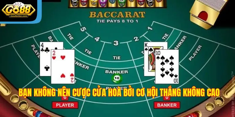 Bạn không nên cược cửa Hoà bởi cơ hội thắng không cao