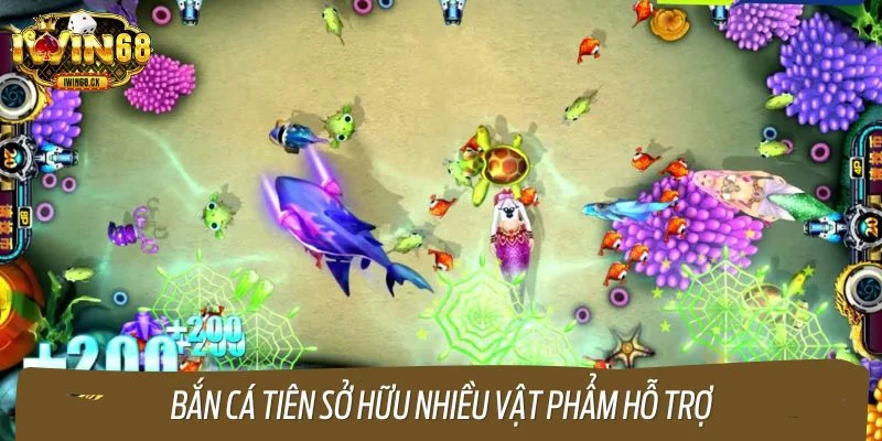 Bắn cá tiên sở hữu nhiều vật phẩm hỗ trợ