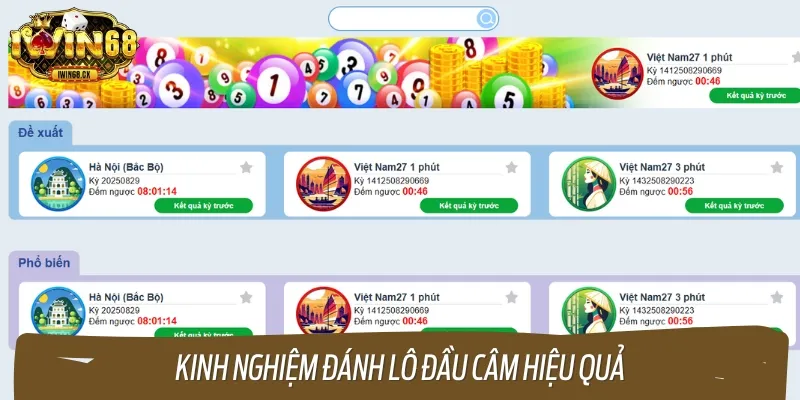 Nắm ngay một số kinh nghiệm đánh lô đầu câm hiệu quả tăng cơ hội thắng